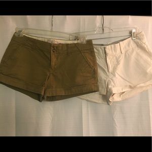 Two size 4 shorts (Old Navy and Banana Republic)